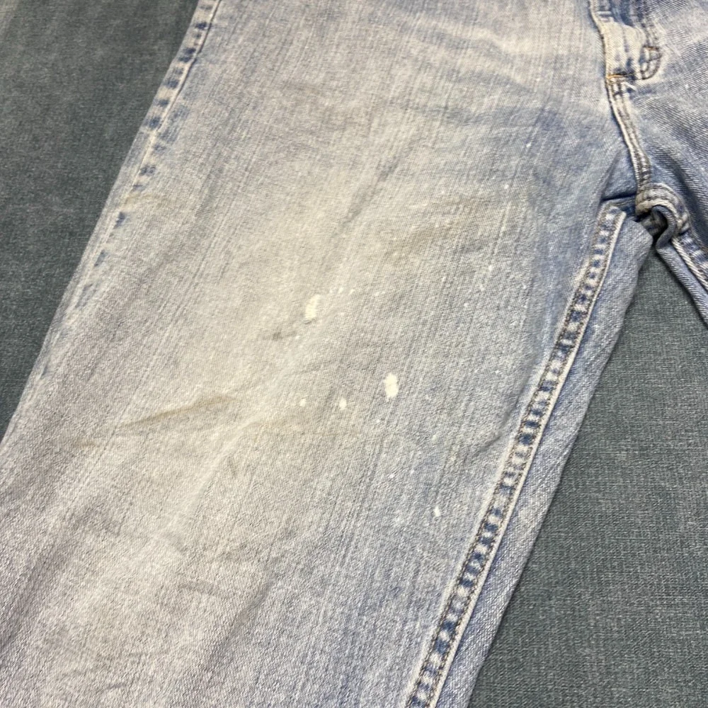 Lee Jeans Men 40x30 Blue Denim Cotton Streetwear Trendy Relaxed Fit Straight Leg